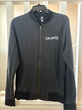 Galantis - Seafox - Black Zip-Up Hoodie with Brass Zipper